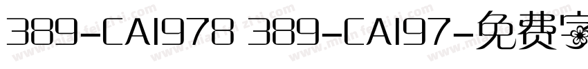 389-CAI978 389-CAI97字体转换